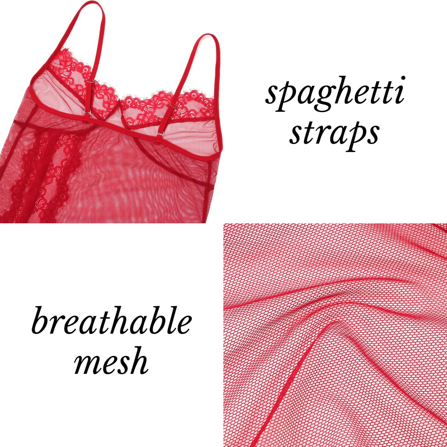 Women's Lingerie Sexy Babydoll Chemise Sheer Sleepwear Dress Mini Nightie Bodycon Nightdress Women's Lingerie Sexy Babydoll Chemise Sheer Sleepwear Dress Mini Nightie Bodycon Nightdress