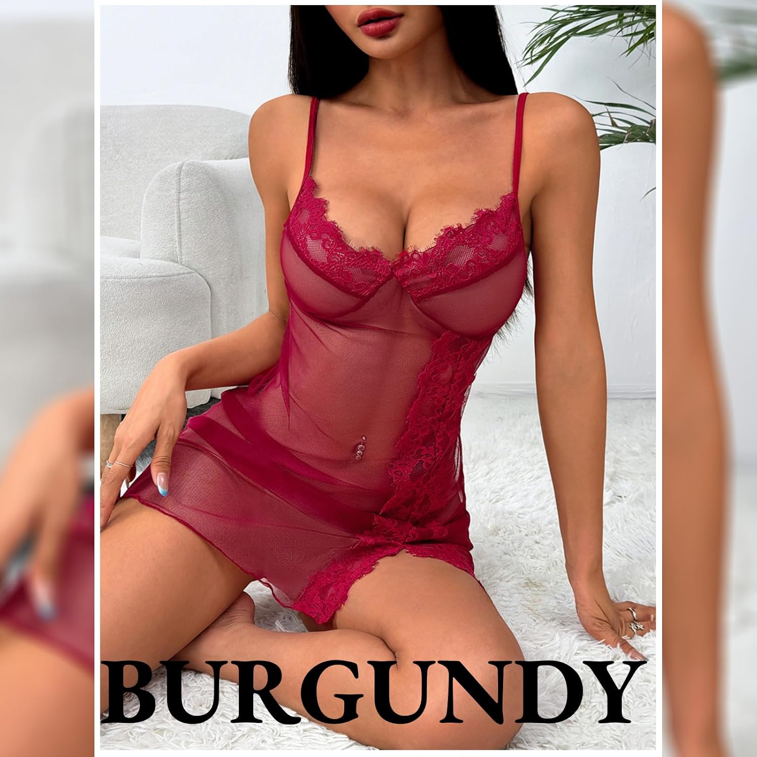 Women's Lingerie Sexy Babydoll Chemise Sheer Sleepwear Dress Mini Nightie Bodycon Nightdress Women's Lingerie Sexy Babydoll Chemise Sheer Sleepwear Dress Mini Nightie Bodycon Nightdress