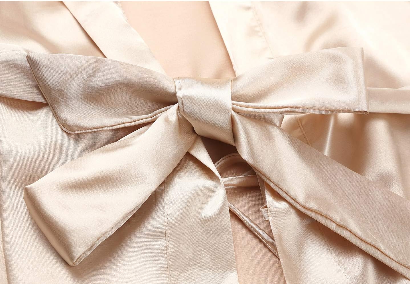 Women's Satin Kimono Robes Short Silk Bathrobe Bridesmaid Wedding Party Nightgown Sleepwear